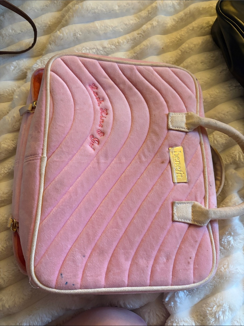 Betsey Johnson Pink Quilted Tote Bag